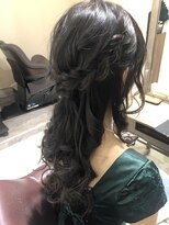 アオ(a-o)&nbsp;編み込みハーフアップ