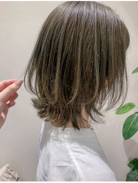 ロンド エスポワール 錦糸町(Lond espoir) 【柴田】ミディアムヘアショコラベージュボブルフ魅力倍増カール