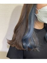 リアン 熊谷本店(Rien) ブルーのインナーカラー！