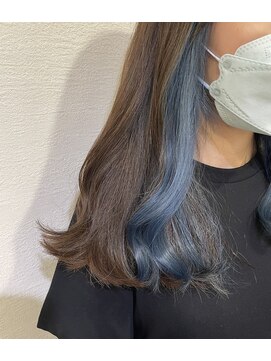 リアン 熊谷本店(Rien) ブルーのインナーカラー！