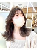 【修】20代30代40代◎透明感カラー×韓国切りぱなしボブ