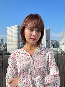 ミンクス 銀座店(MINX) ライラックグレージュ×外ハネボブ