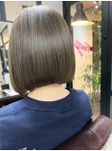 ワンレンボブ前下がり艶髪ボブ【髪質改善/酸性ストレート】