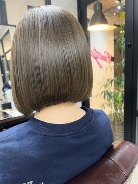 ロウ 吉祥寺(ROW) ワンレンボブ前下がり艶髪ボブ【髪質改善/酸性ストレート】