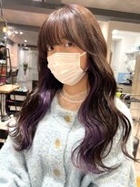 ムク 横浜店(muku)&nbsp;イヤリングカラーインナーカラーハイライトフェイスフレーミング