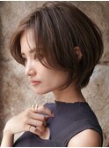 ショートカット×ひし形ショートボブ×前髪あり20代30代40代 s03