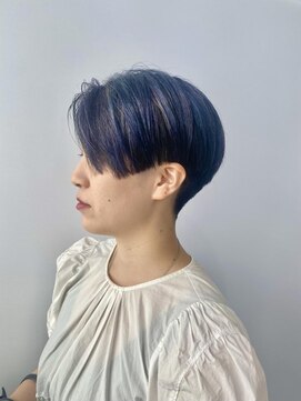 シェリッシュ ノース(Sheriche North) ハンサムモードショート×ブルーハワイ【ブリーチ2回以上】