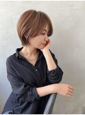大人かっこいい丸みショート