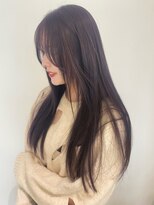 コト 福井大和田店(coto)&nbsp;福井　ラベンダーグレージュ　ブリーチなし透明感カラー　艶髪