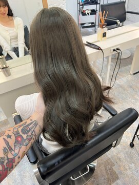 ロエ 恵比寿 代官山(ROE) グレージュマチルダボブインナーグレージュ前髪　髪質改善