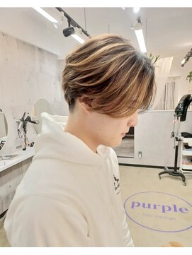 パープル(purple) メンズハイライト