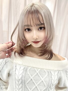 モニカ 栄店(MONIQA) ホワイトベージュ×ブラウン×ピンク