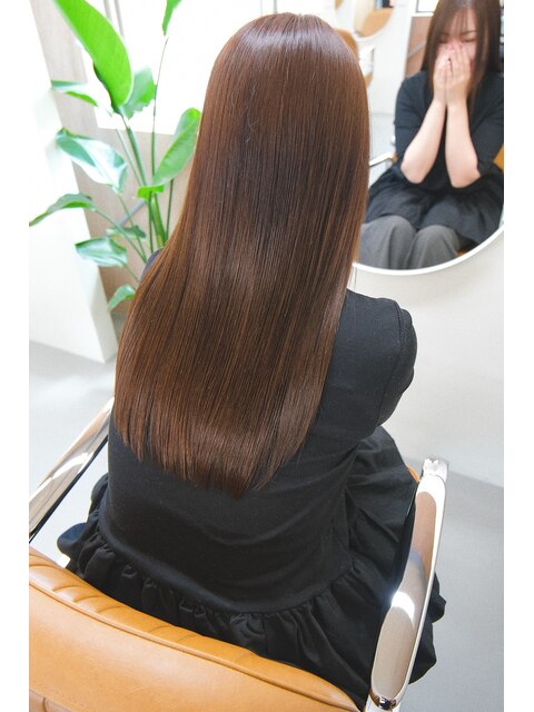 サラ髪ロング/髪質改善/髪質改善カラー
