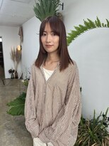 マド(Mado)&nbsp;オレンジブラウンスクエアボブ