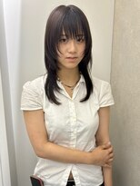 ゼスト パーク(ZEST PARK)&nbsp;レイヤーロング ブラウンカラー ウルフカット 吉祥寺《宮坂》