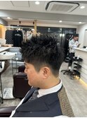 #カルマパーマ#ベリーショート#ダークアッシュ#ニュアンスパーマ