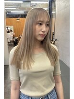 ニール 名古屋 伏見 丸の内(NEELU)&nbsp;【Neelu_rie】1ブリーチで作るハイトーンベージュ