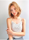 Aimee 町田　ニュアンスボブ×ミルクベージュ