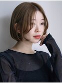 ボブルフ ネビージュ 小顔 レイヤー シースルー ワンレン