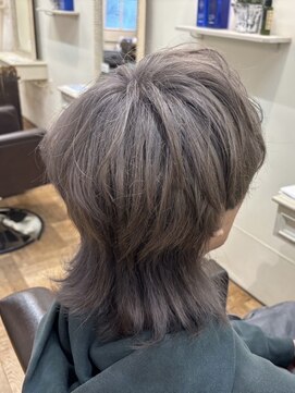 エクファ ヘア リゾート 大津 瀬田店(ex-fa hair resort) イメチェン/ホワイトブロンド/外ハネボブ/美髪/大津/瀬田