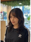 ミディアム×ゆるふわパーマ