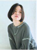 ナチュラルなシンプルボブ