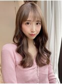 顔型別ヘアスタイル特集 やわらかベージュ