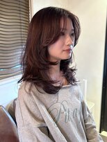 トレス(TRESS)&nbsp;レイヤー/ミディアムレイヤー/顔まわりレイヤー/くびれヘア