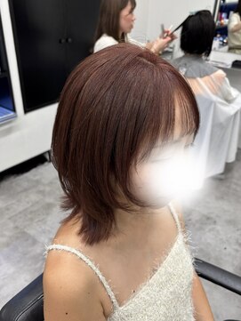 アルター(aL ter) 【レイヤーボブ×ピンクブラウン】アプリコットオレンジ/林愛華