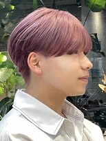 サンクプロジェクト(cinq PROJECT)&nbsp;メンズハイトーンミルクティーピンクベージュカラーダブルカラー