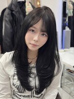ロムーク 表参道(LOMKH)&nbsp;ハッシュカット大人可愛いロングレイヤーカット韓国レイヤー