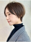 ショートボブショートヘア大人ショート丸みショート表参道青山