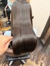 髪質改善縮毛矯正＋髪質改善カラー＋カット+プレミアム薬剤除去