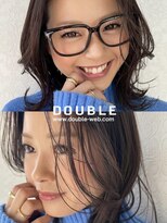 ダブル(DOUBLE)&nbsp;抜け感をつくる大人ミディレイヤー