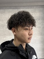 バーバーハウス ラヴィ 阿佐ヶ谷店(Barber House Lavie)&nbsp;ツーブロマッシュ×ツイストスパイラルパーマ