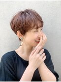 【林　飛夕也】大人可愛い無造作パーマショート　ネビージュ