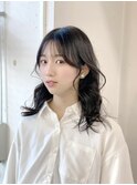 後れ毛が可愛い!小顔エンジェルウェーブ