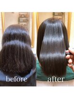 エイミー(aimy)&nbsp;細かいボワボワした癖の方をサラサラにchange【縮毛矯正】