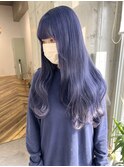 ブルーバイオレット/色落ちシルバー/ハイトーン