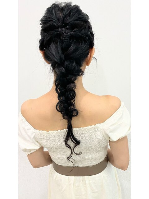 ☆編みおろし×三つ編み×ヘアアレンジ☆