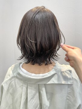 ニューラインギンザ(New-Line 銀座) ふんわりくびれボブ1[中野莉子]　ニュアンスカラー