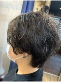 ショートボブ×ツイストスパイラル
