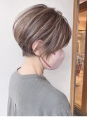 【morio原宿】丸みショート ハイライトカラー 30代40代50代