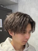 無造作センターパート    h