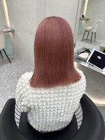 ロンド マーレ 天神大名店(Lond mare) ピンクブラウン/暖色カラー/カシスピンク/韓国ヘア/顔周りカット