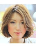 似合わせカット韓国風ボ切りっぱなしボブ×トリートメントカラー