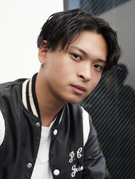 メイン(MENIN) 波巻きスパイラルセンターパート*メンズ/コンマヘア［相模大野］