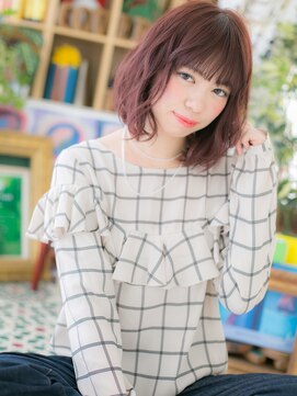 カバーヘア ブリス 戸田公園西口店(COVER HAIR bliss) こっくりピンクベージュフェミニンボブc5戸田公園20代30代40代