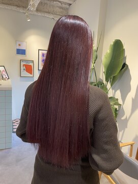 ロカ(roka) ブリーチなしダブルカラー／ピンクブラウン