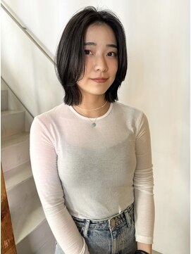 ギフト ポノレ(GIFT pnle) yuka__レイヤーボブ　セミディ　シアーカラー